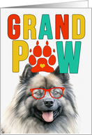 GrandPAW Keeshond Dog Grandparents Day from Granddog card