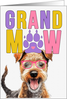 GrandMAW Lakeland Terrier Dog Grandparents Day from Granddog card