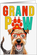 GrandPAW Lakeland Terrier Dog Grandparents Day from Granddog card