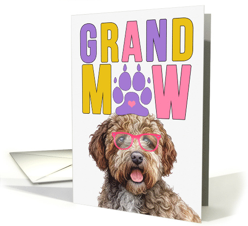 GrandMAW Lagotto Romagnolo Dog Grandparents Day card (1813742)