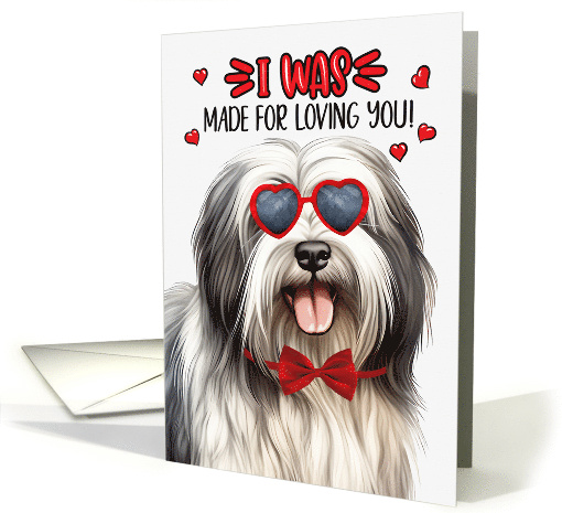 Valentine's Day Lowchen Dog I Was Made for Loving You card (1813924)