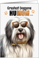 Mother’s Day Lowchen Dog Greatest HuMOM Ever card