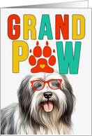 GrandPAW Lowchen Dog Grandparents Day from Granddog card
