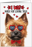 Valentine’s Day Norwich Terrier Dog I Was Made for Loving You card