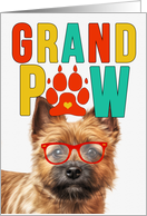 GrandPAW Norwich Terrier Dog Grandparents Day from Granddog card