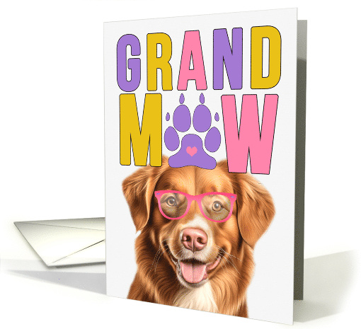 GrandMAW Duck Tolling Retriever Dog Grandparents Day card (1814350)