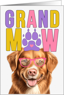 GrandMAW Duck Tolling Retriever Dog Grandparents Day card