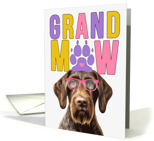 GrandMAW German Wirehair Pointer Dog Grandparents Day card (1814378)