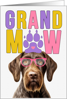 GrandMAW German Wirehair Pointer Dog Grandparents Day card