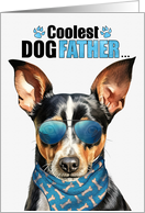 Father’s Day Rat Terrier Dog Coolest Dogfather Ever card
