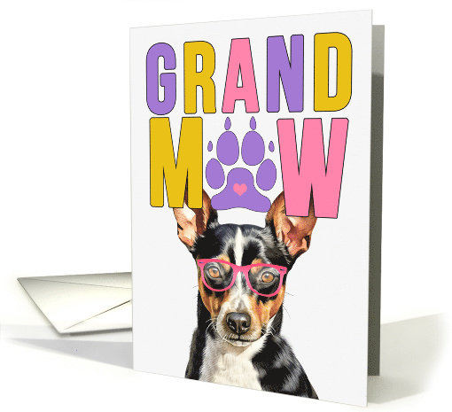GrandMAW Rat Terrier Dog Grandparents Day from Granddog card (1814990)
