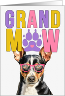 GrandMAW Rat Terrier Dog Grandparents Day from Granddog card