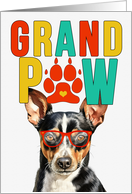 GrandPAW Rat Terrier Dog Grandparents Day from Granddog card