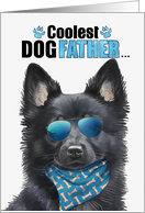 Father’s Day Schipperke Dog Coolest Dogfather Ever card