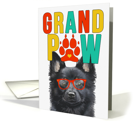 GrandPAW Schipperke Dog Grandparents Day from Granddog card (1815102)