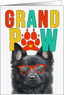 GrandPAW Schipperke Dog Grandparents Day from Granddog card