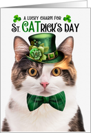 Calico Cat is a Funny St CATrick’s Day Lucky Charm card