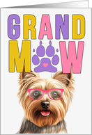 GrandMAW Silky Terrier Dog Grandparents Day from Granddog card