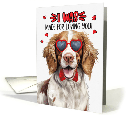 Valentine's Day Welsh Springer Spaniel Dog Made for Loving You card