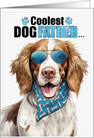 Father’s Day Welsh Springer Spaniel Dog Coolest Dogfather Ever card