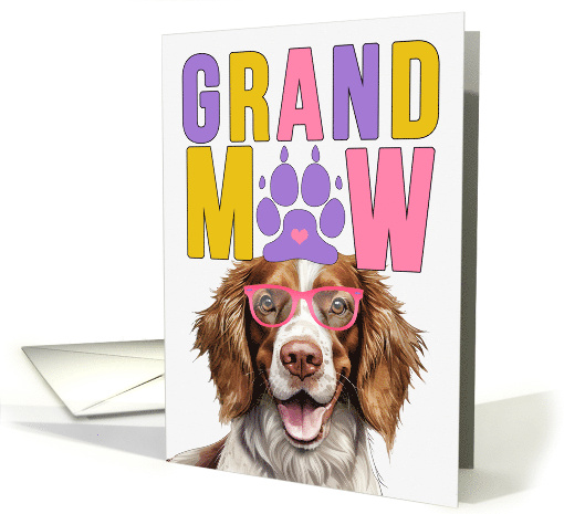 GrandMAW Welsh Springer Spaniel Dog Grandparents Day card (1817480)