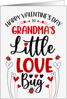 Grandma’s Little Love Bug Valentine for Grandchildren with Ladybugs card