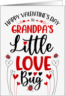 Grandpa’s Little Love Bug Valentine for Grandchildren with Ladybugs card