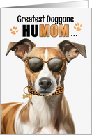 Mother’s Day Whippet Dog Greatest HuMOM Ever card