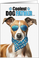 Father’s Day Whippet Dog Coolest Dogfather Ever card