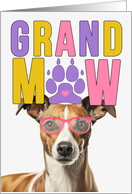 GrandMAW Whippet Dog Grandparents Day from Granddog card