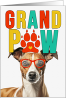 GrandPAW Whippet Dog Grandparents Day from Granddog card