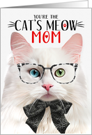 Angora Cat Mom on Mother’s Day with Cat’s Meow Humor card