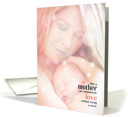 Mother's Day Sentimental Mom and Baby card (1821710)