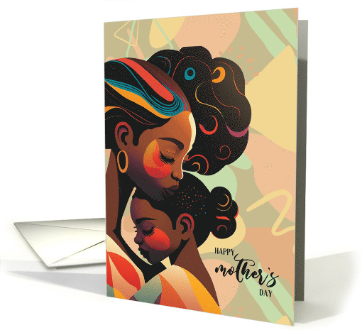 African American Mother's Day Vibrant Colors card (1821718)