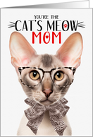 Oriental Cat Mom Mother’s Day Cat’s Meow Humor card