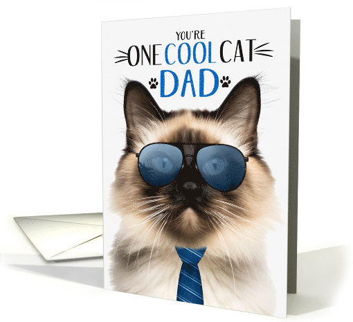Balinese Cat Father's Day for Dad One Cool Cat card (1824458)