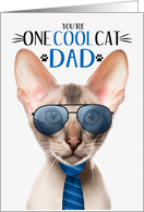 Oriental Shorthair Cat Father’s Day One Cool Cat card