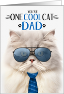 Persian Cream and Silver Cat Father’s Day One Cool Cat card