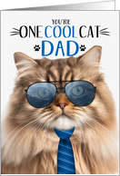 Tri Color Persian Cat Father’s Day One Cool Cat card