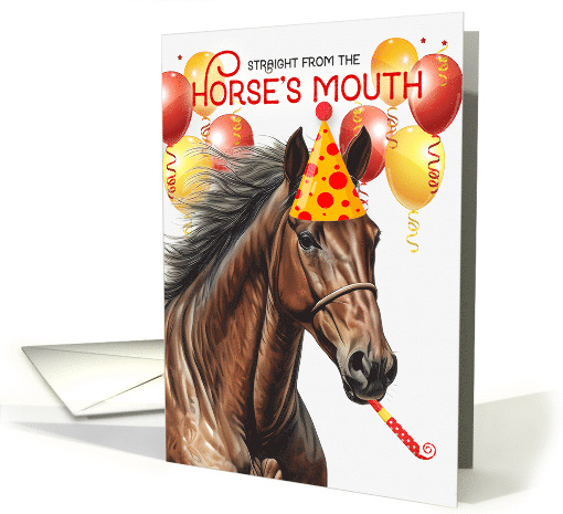 Buckskin American Quarter Horse Funny Birthday card (1848418)