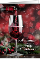 Dreaming of a WINE Christmas card