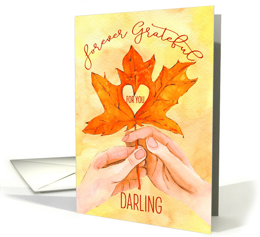 for Wife Thanksgiving Forever Grateful for YOU card (1872630)