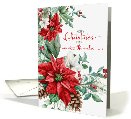 Across the Miles Christmas Poinsettias and Pines Elegant... (1879192)