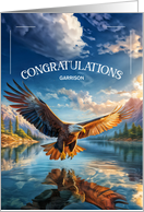Scout Personalized Congratulations Soaring Eagle card