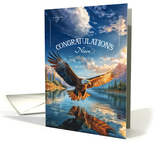 for Niece Scout Congratulations Soaring Eagle card (1888952)