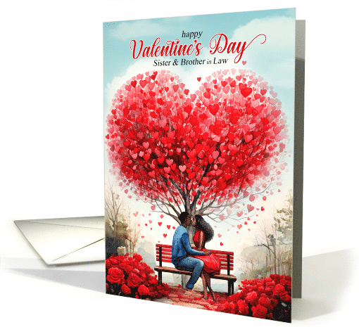 Sister and Brother in Law Valentine African American Couple card
