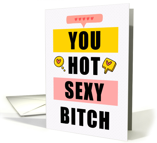for Wife Wedding Anniversary Funny and Sexy Typography card (1889934)