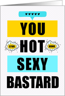 Love and Romance Gay Partner Funny and Sexy Typography card