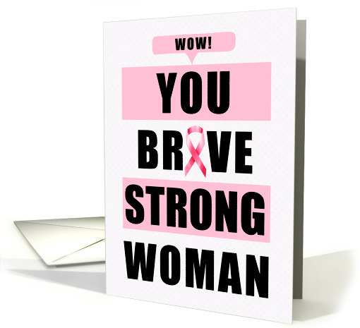 Breast Cancer Survivor Remission Congratulations Typography card