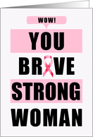 Breast Cancer Survivor Remission Congratulations Typography card